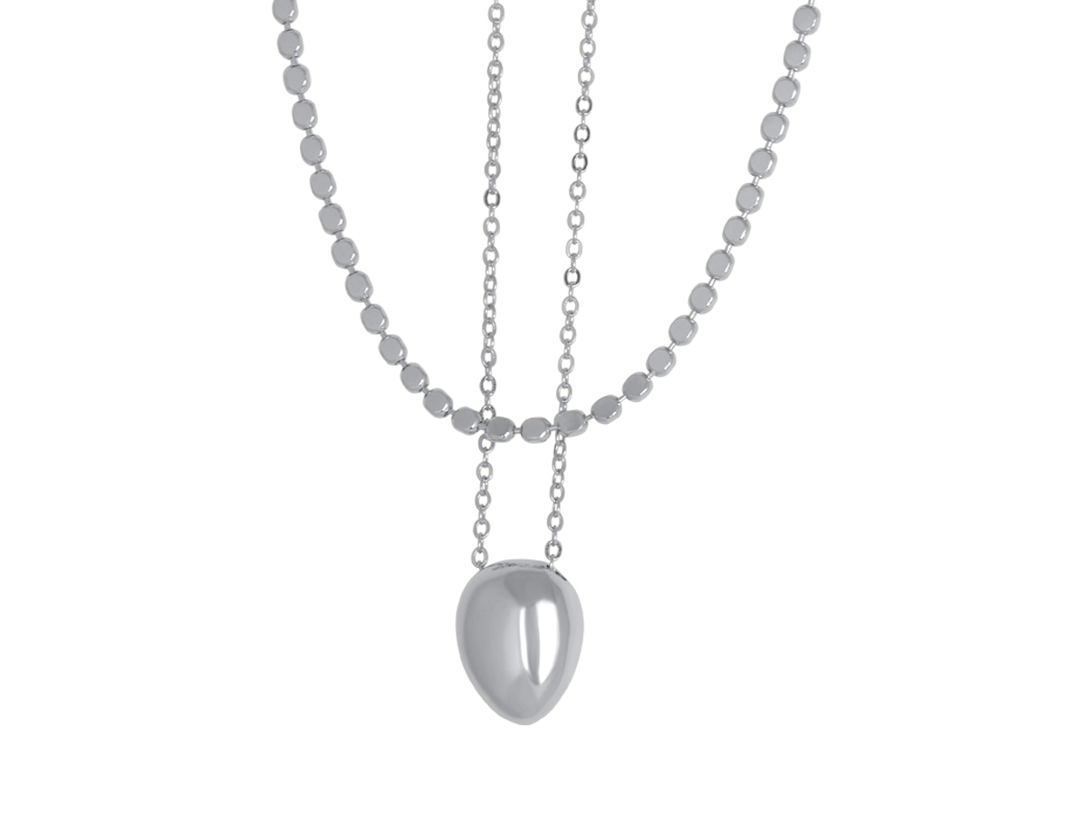 Picture of SILVER  SIMONE SET OF TWO NECKLACES