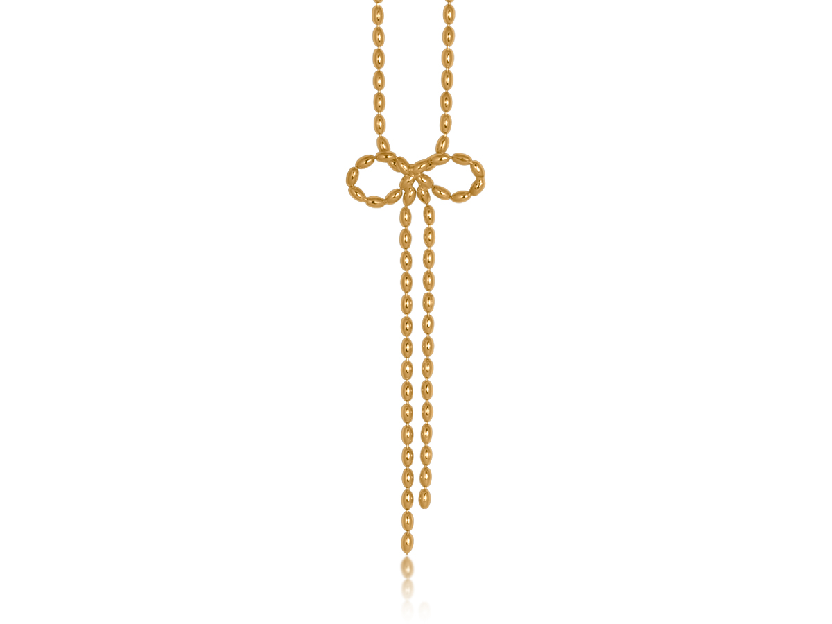 Picture of GOLD MARINA BOW CHAIN NECKLACE