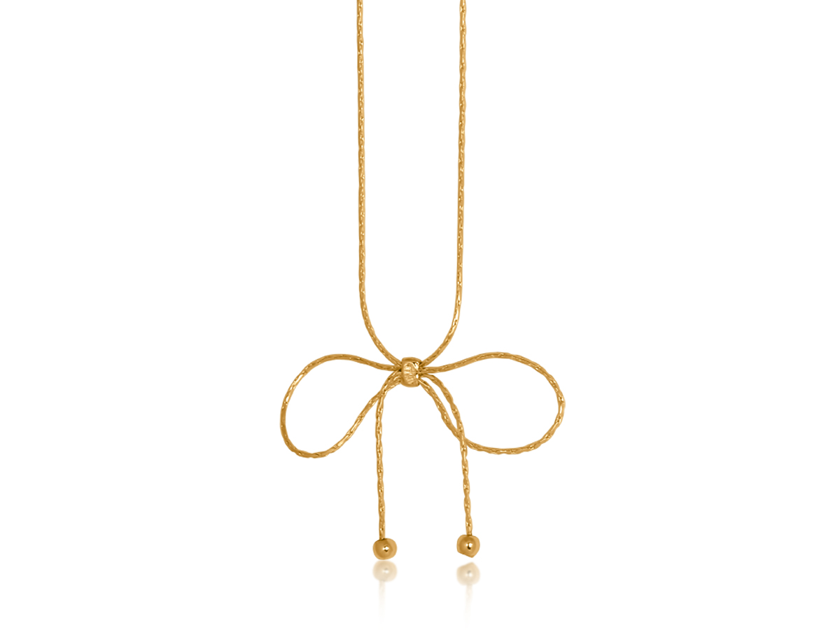 Picture of GOLD SYLVIE SMAL BOW CHAIN NECKLACE