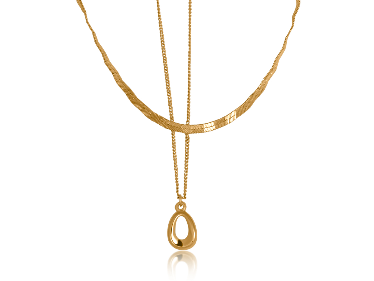 Picture of GOLD PAMELA SET OF 2 NECKLACES