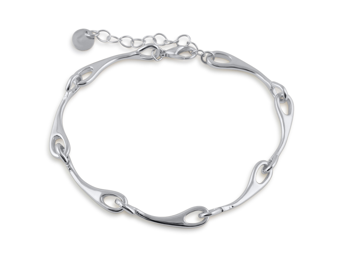 Picture of SILVER  MIRABELLE ROSE THORN BRACELET