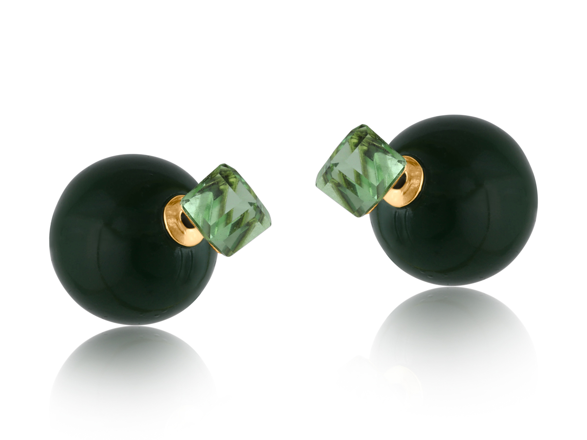 Picture of GREEN INGRID BALLOON EARRINGS