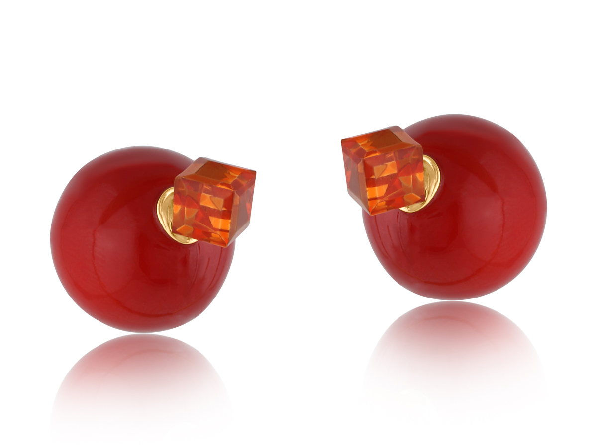 Picture of BLUE INGRID BALLOON EARRINGS