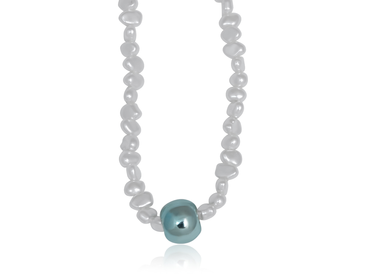 Picture of BLUE CHARLOTTE PEARL STRAND NECKLACE