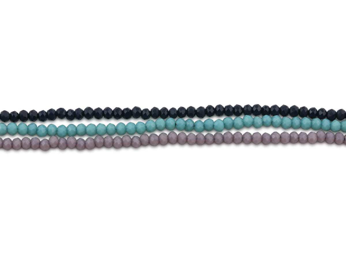 Picture of BLUE BELLE 3 STRING BEADED ANKLET