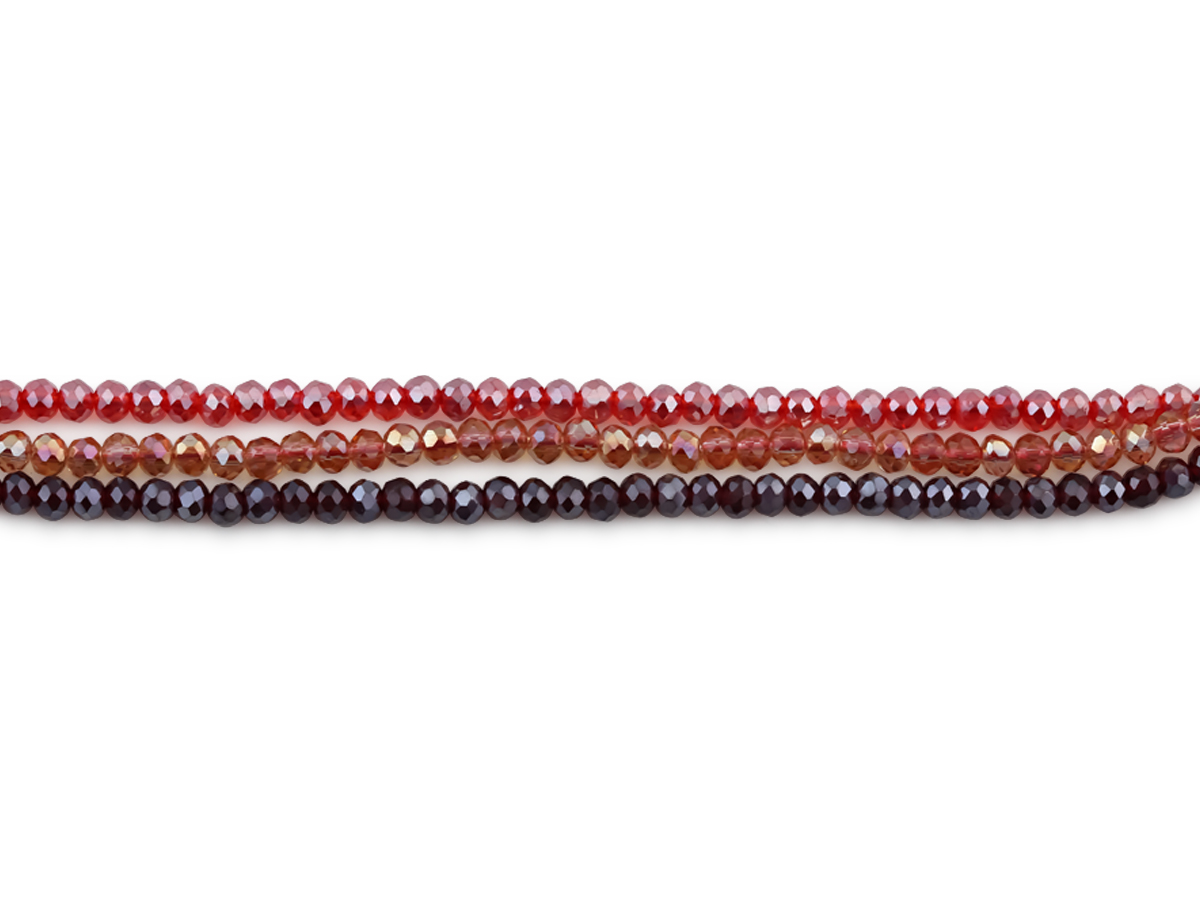 Picture of RED BELLE 3 STRING BEADED ANKLET