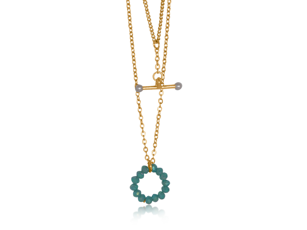 Picture of GREEN INGRID SET OF 2 NECKLACES