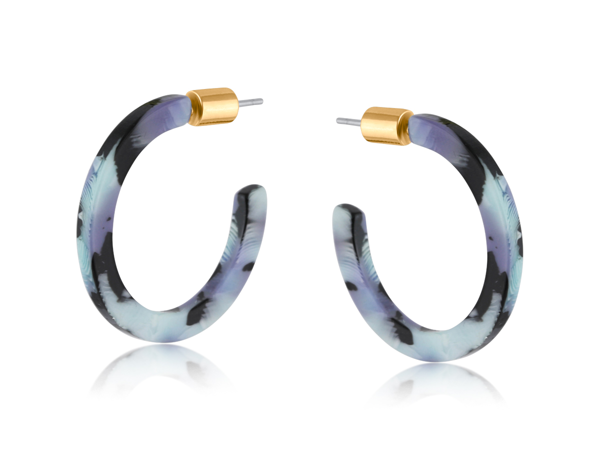 Picture of LILAC  SYLVIA RESIN SKINNY EARRINGS