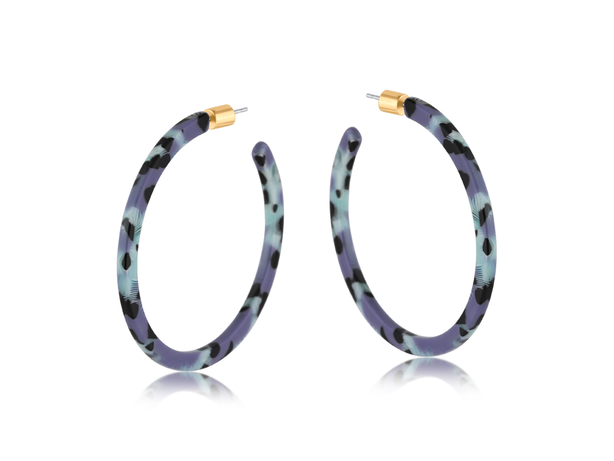 Picture of LILAC  SYLVIA RESIN SKINNY EARRINGS