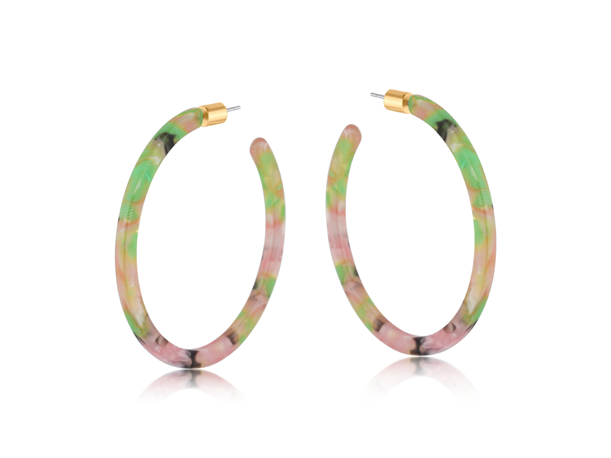 Picture of PINK  ILONA RESIN SKINNY EARRINGS