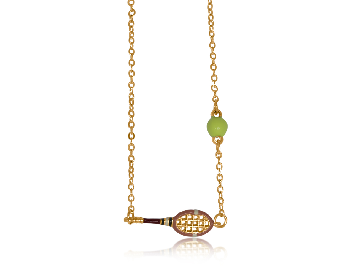 Picture of GOLD STEFFI TENNIS NECKLACE