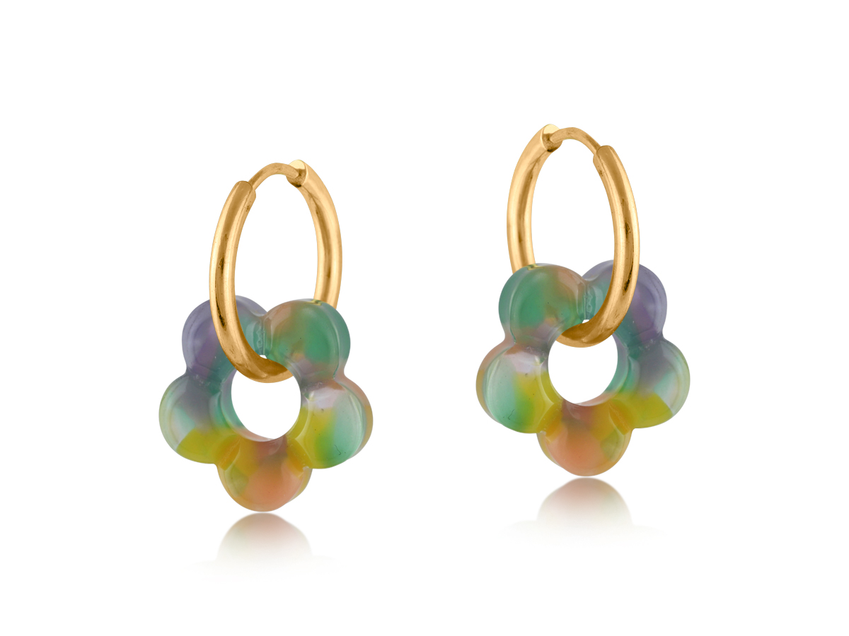 Picture of LILAC/PINK/GREEN HISPANIA METAL AND RESIN FLORAL E