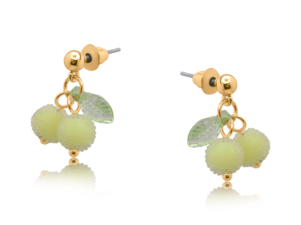 Picture of GREEN  VLADIMIRA FROSTED BERRIES STUD EARRINGS