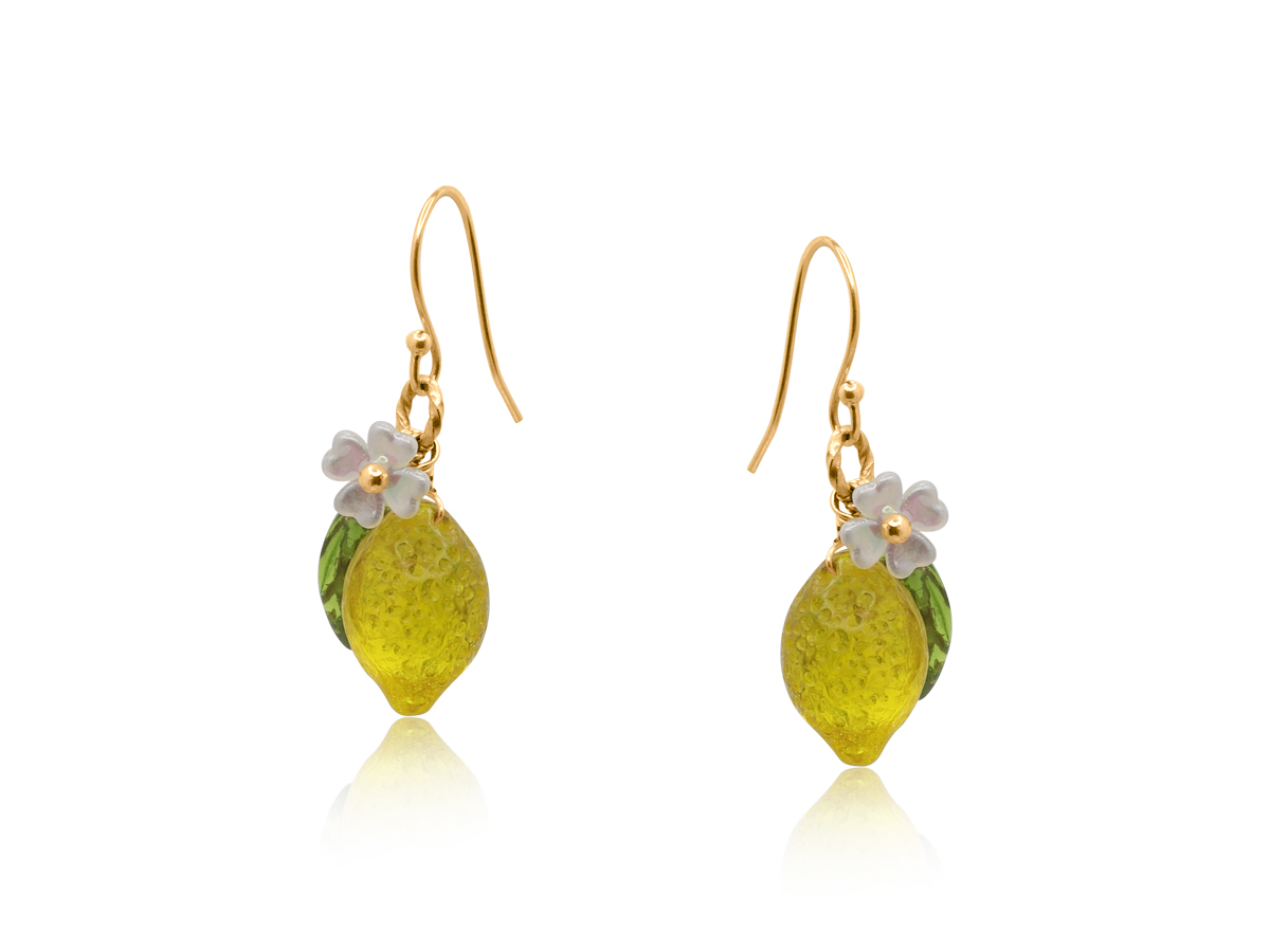 Picture of YELLOW  SANTORINI LEMON DROP EARRINGS