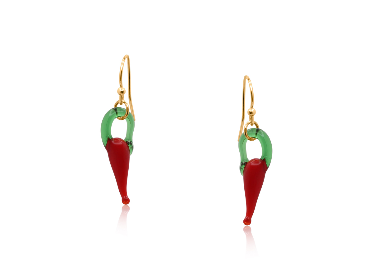 Picture of RED CHILLY DROP EARRINGS