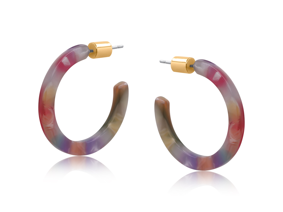 Picture of LILAC AUSTIN RESIN SKINNY EARRINGS