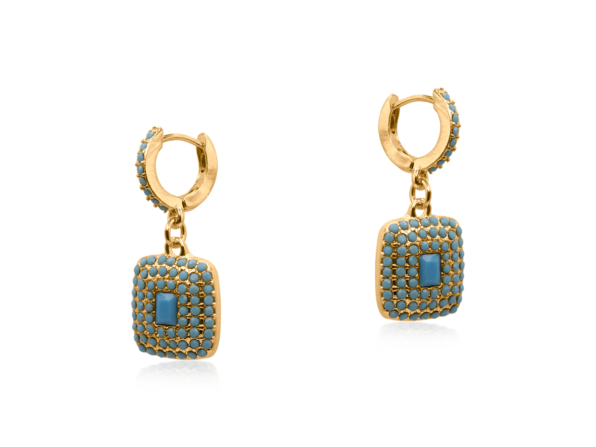 Picture of BLUE SIRENS TREASURE HUGGIES EARRINGS