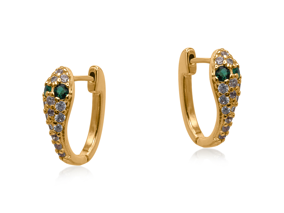 Picture of GOLD SIRENS SCEPTRE HUGGIES EARRINGS