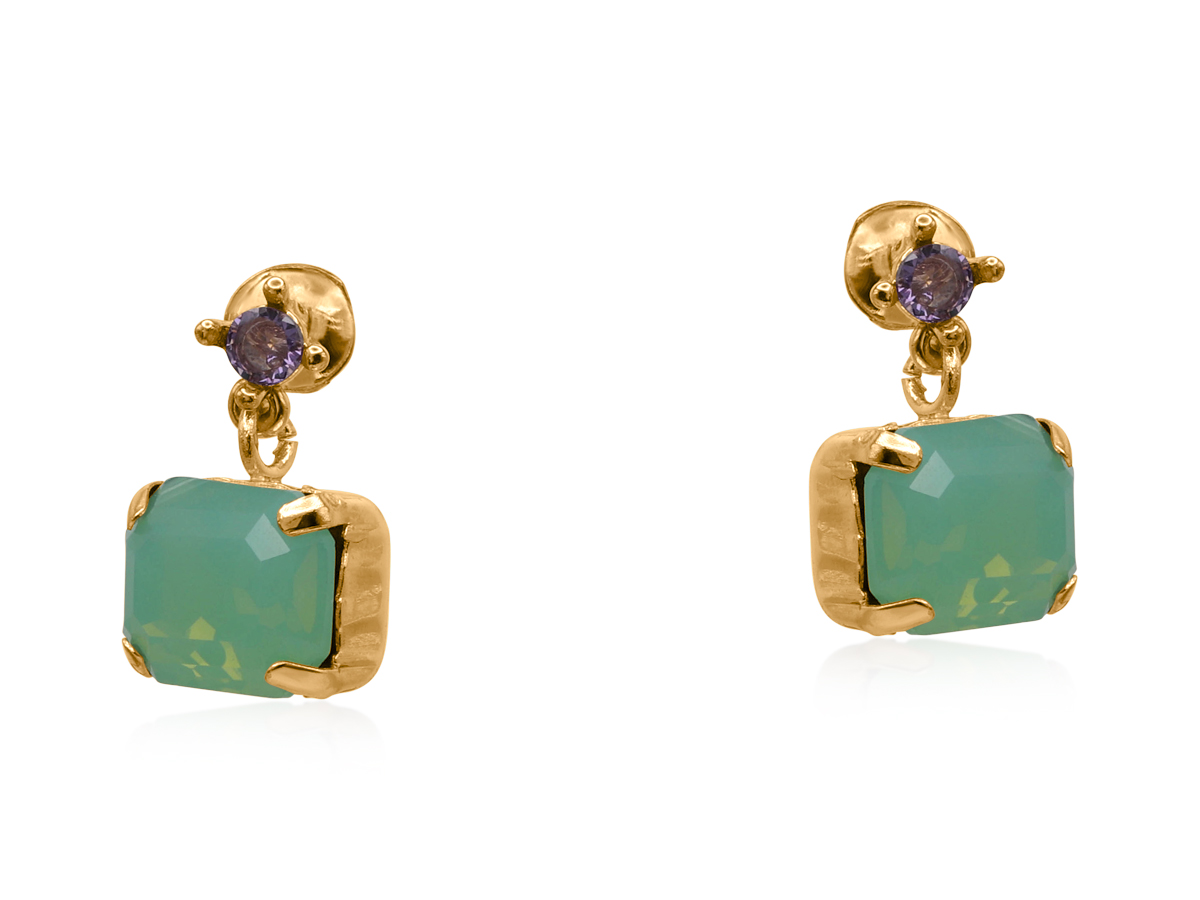 Picture of EMERALD  BELLAS GEMS STUD EARRINGS