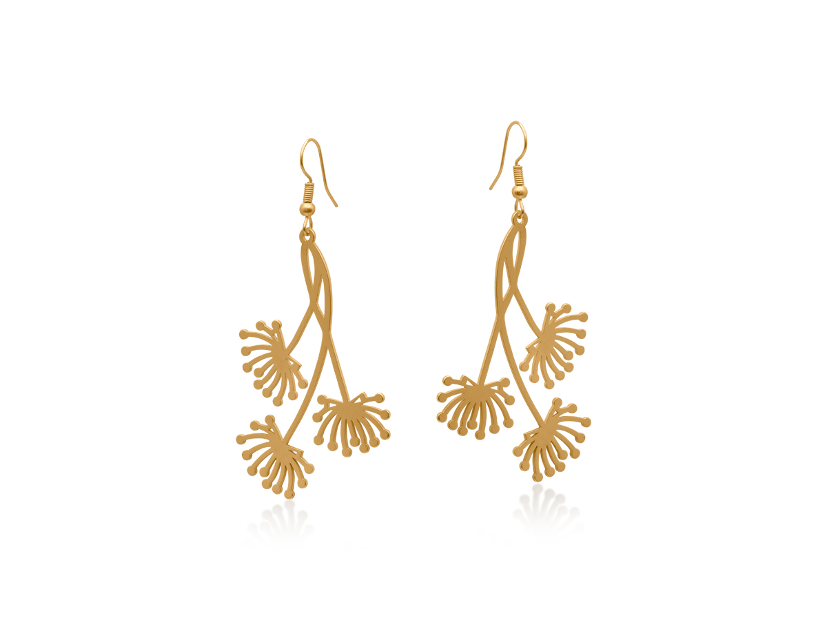 Picture of GOLD SIENA DREAM OF LOVE DANGLE EARRINGS