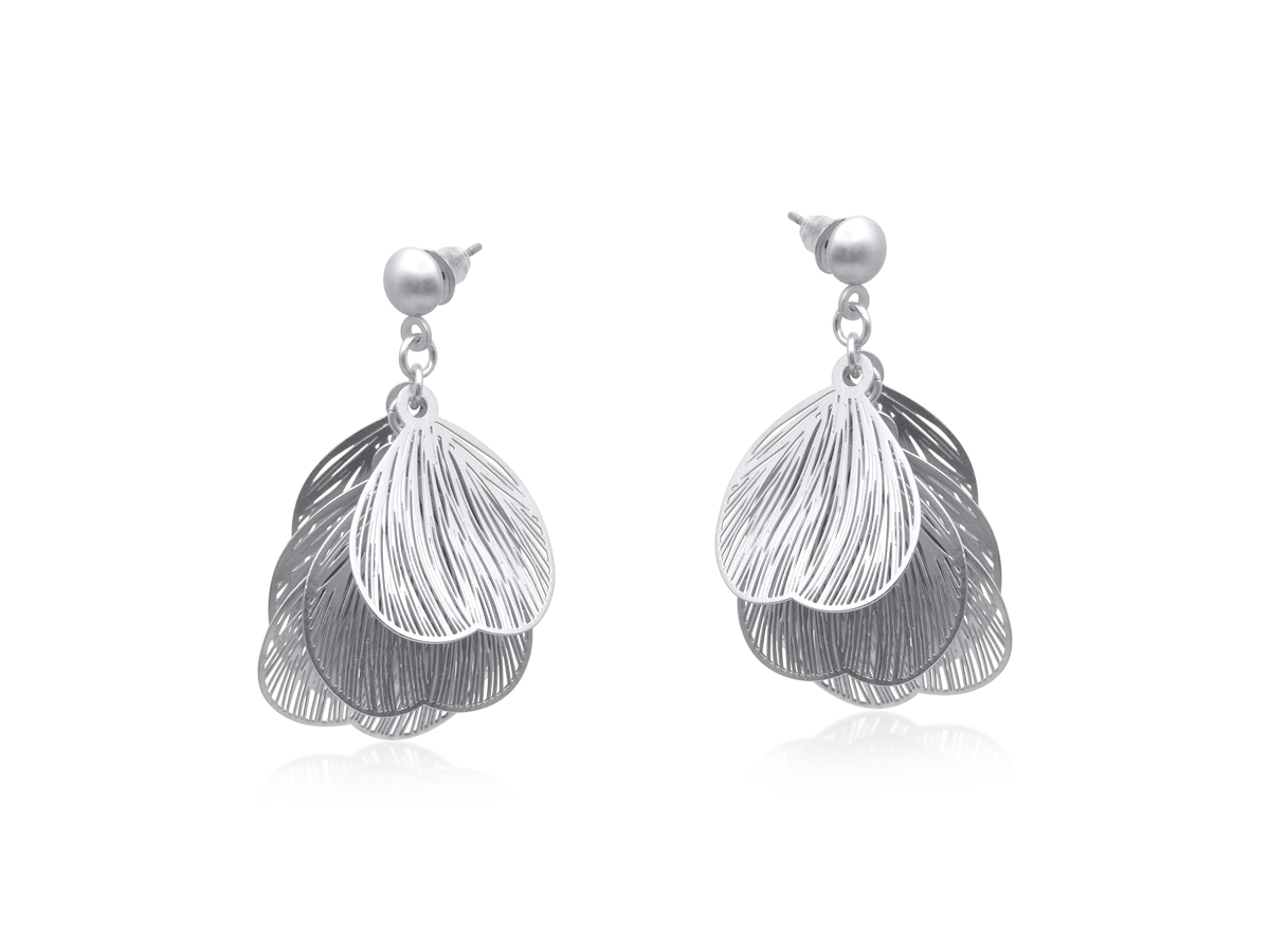 Picture of SILVER LIVIA  PETAL EARRINGS