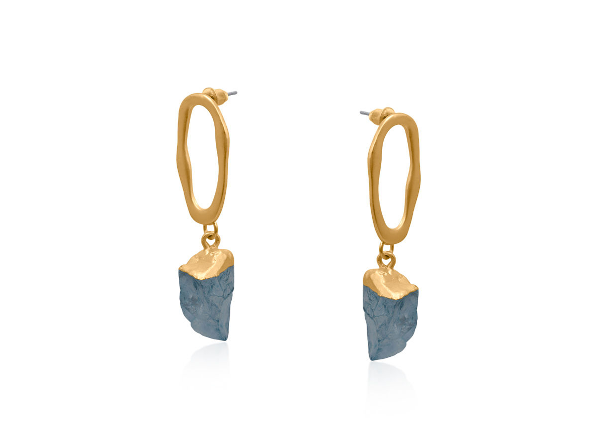 Picture of BLUE BEATRICE DREAM STONE EARRINGS