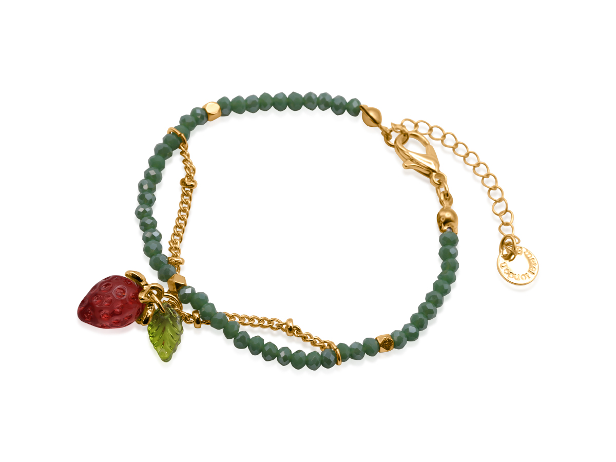 Picture of GREEN  YAGODA STRAWBERRY BEADED BRACELET
