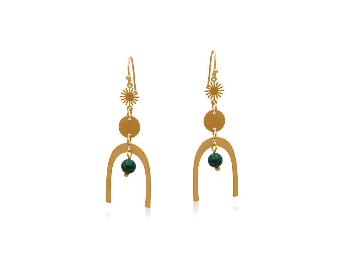 Picture of GOLD  DELPHI JOY STATEMENT EARRINGS