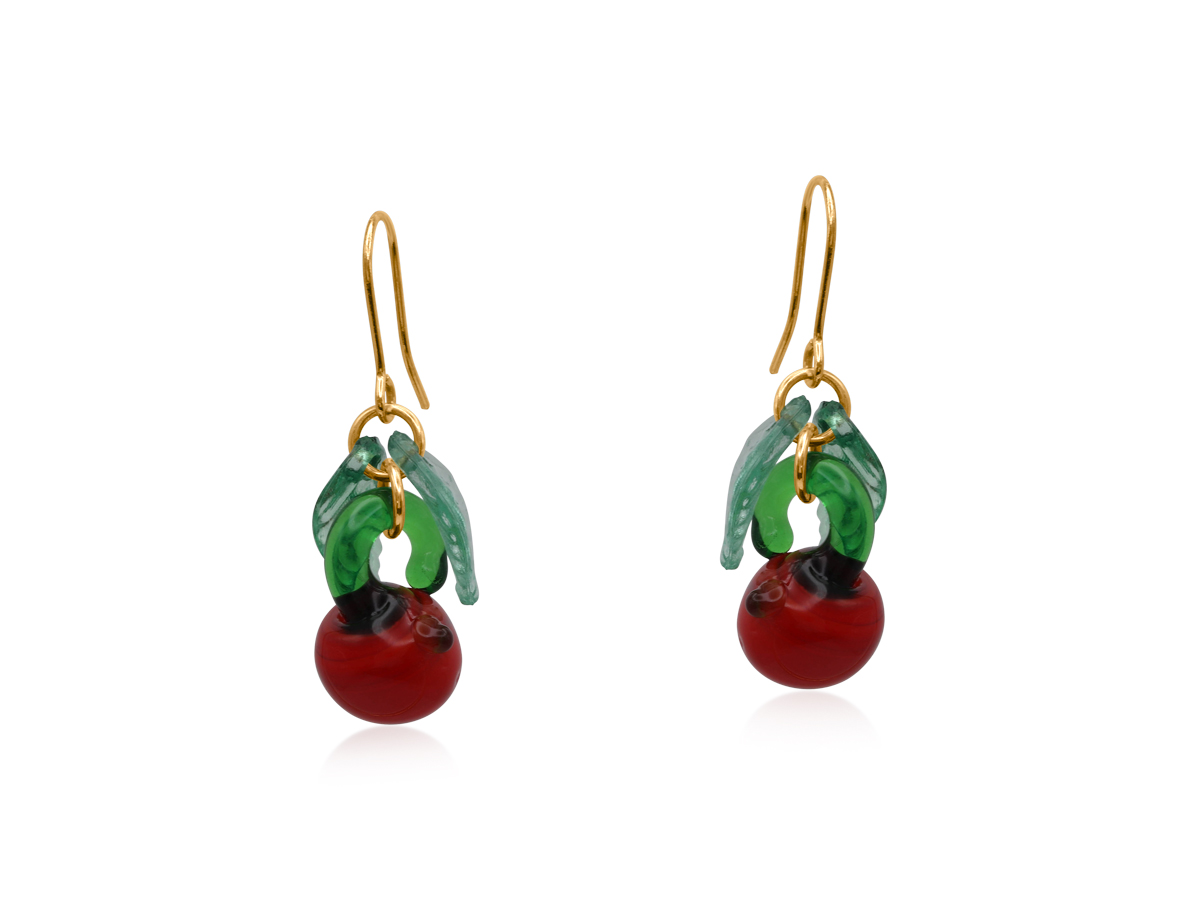 Picture of RED TOMATO TINY DROP EARRINGS
