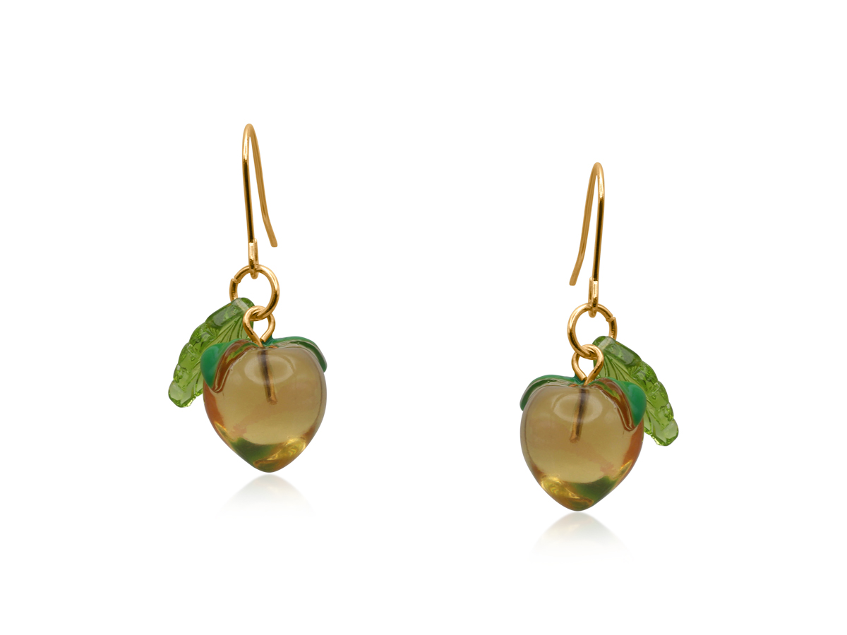 Picture of ORANGE PEACH TINY DROP EARRINGS
