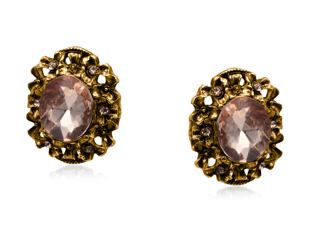 Picture of PINK SALAMBO DEMI DINE STUD EARRINGS