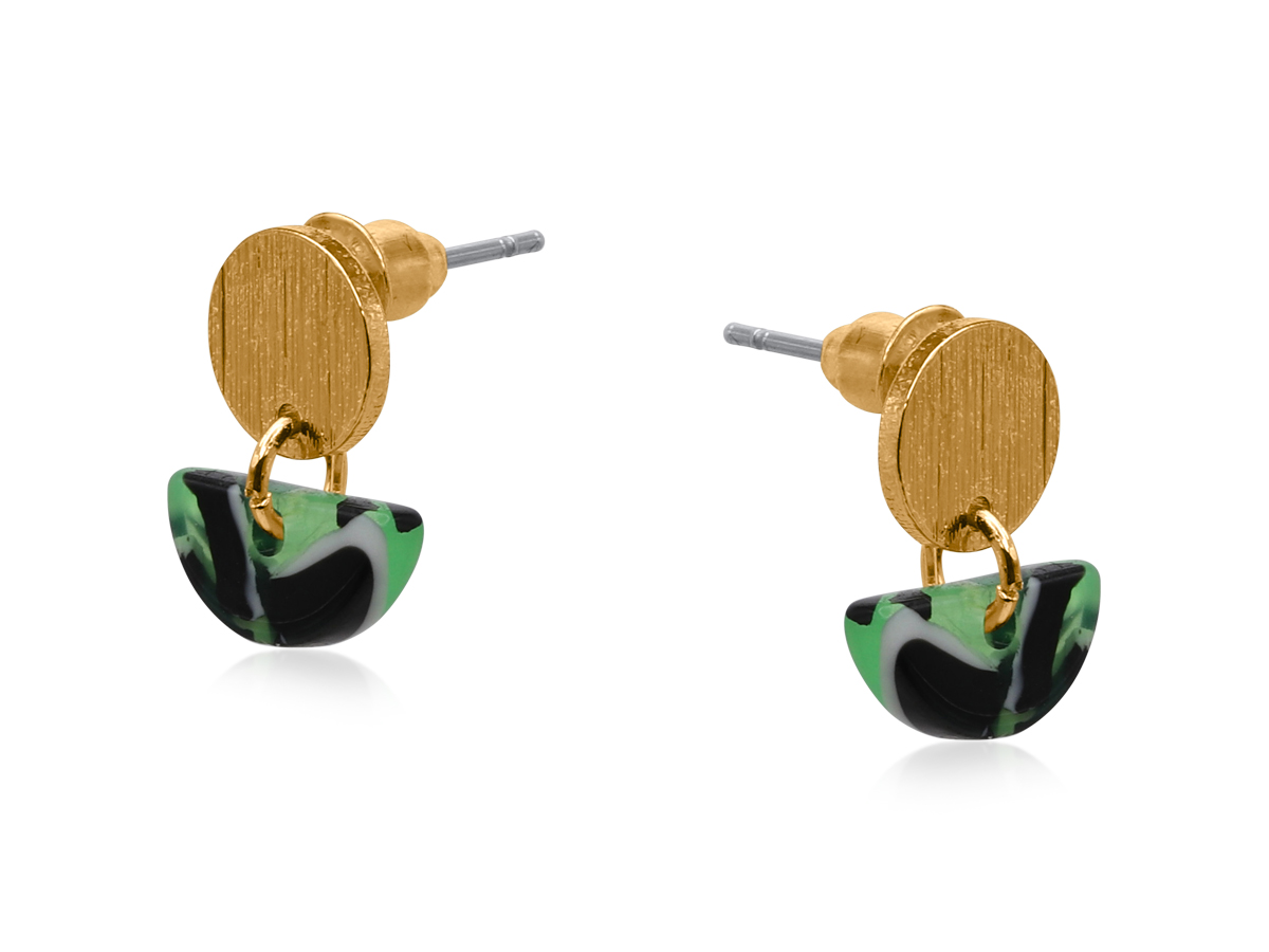 Picture of GREEN LUCCE PETITE RESIN EARRINGS