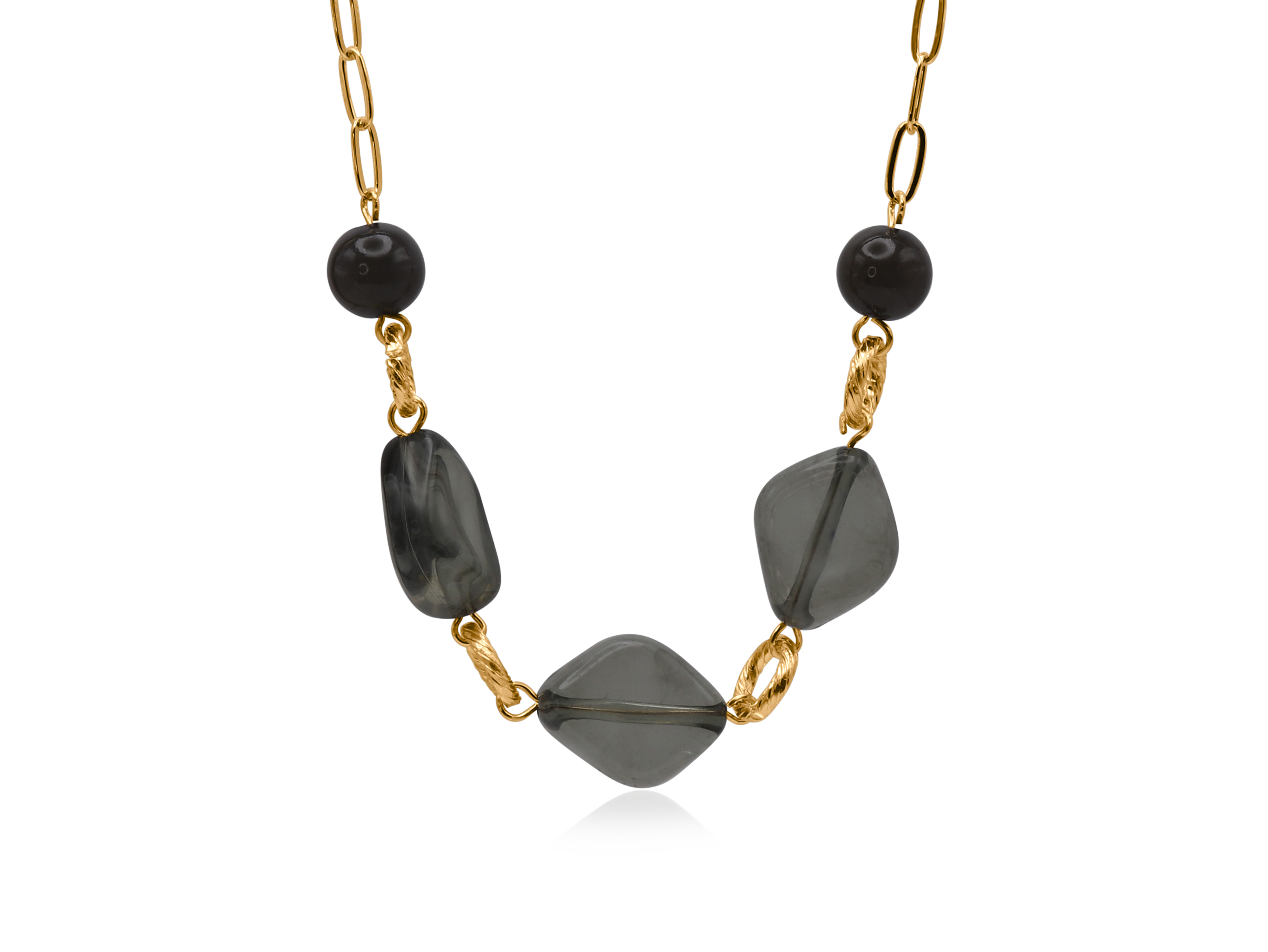 Picture of GREY ULIANA RESIN CHAIN NECKLACE