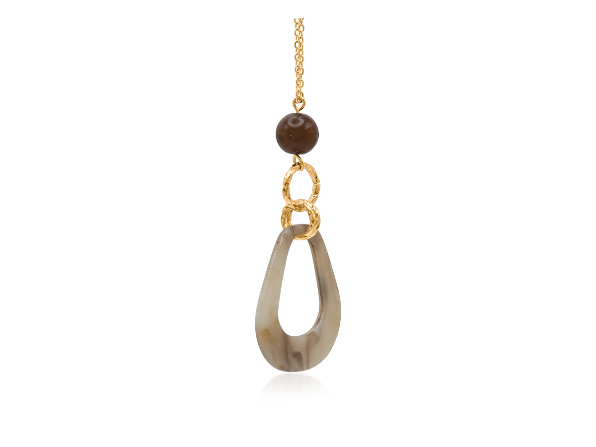 Picture of BROWN EVELYNE PENDANT NECKLACE
