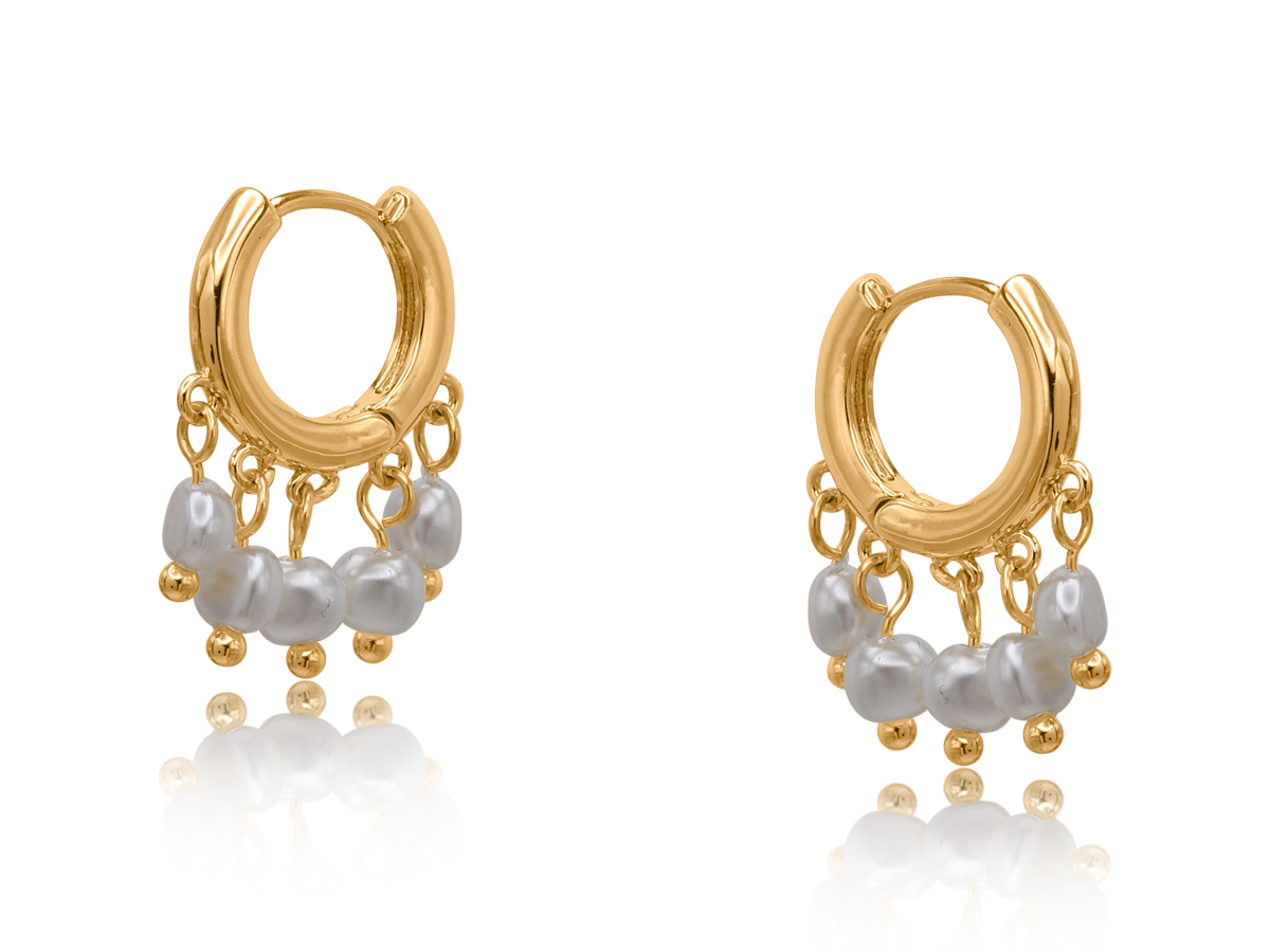 Picture of GOLD  DAPHNE PETITE BRASS EARRINGS