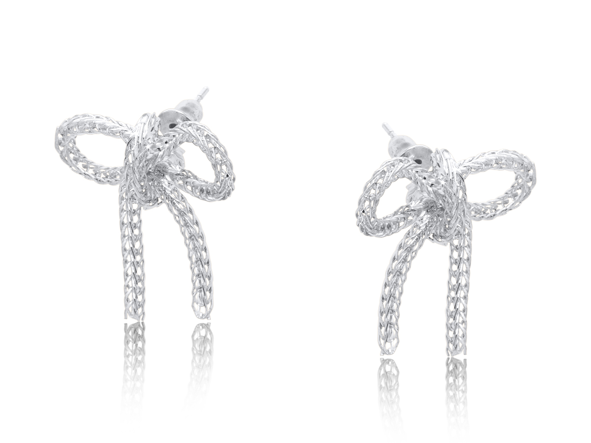 Picture of SILVER CAMILLA PETITE BRASS EARRINGS
