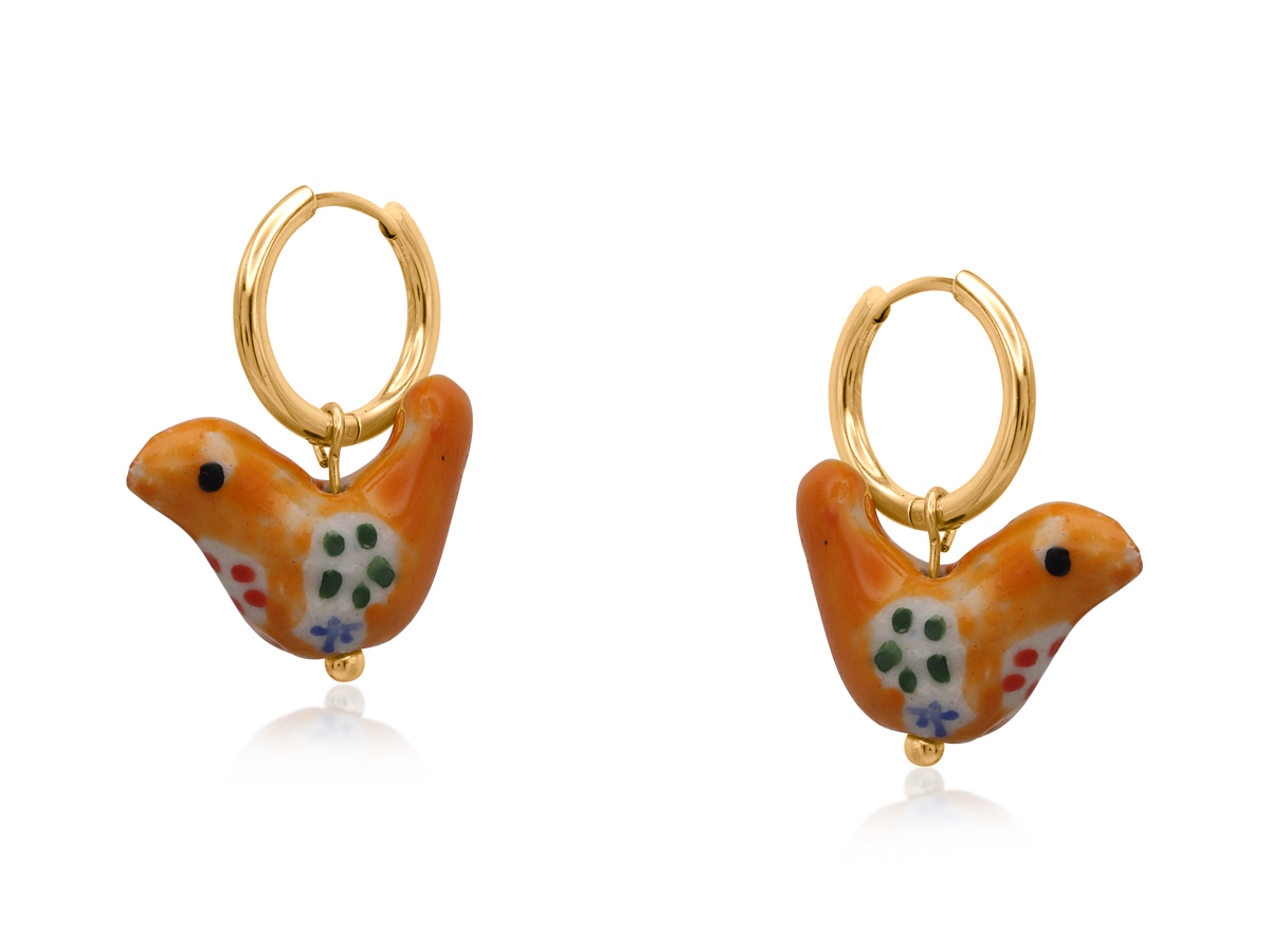 Picture of MIX COWBOW BIRD CHARM EARRNGS