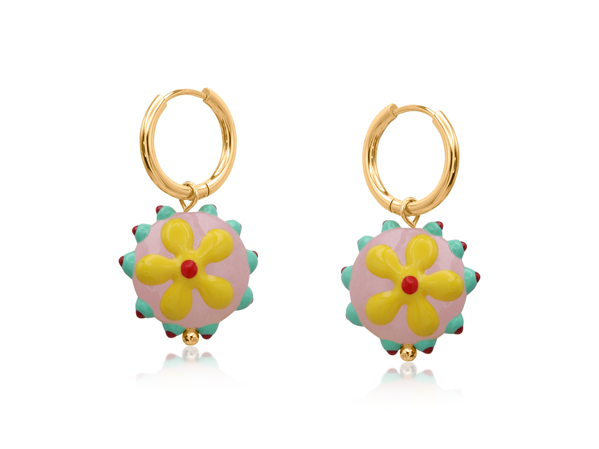Picture of MIX SANTA FE FLORAL CHARM EARRINGS