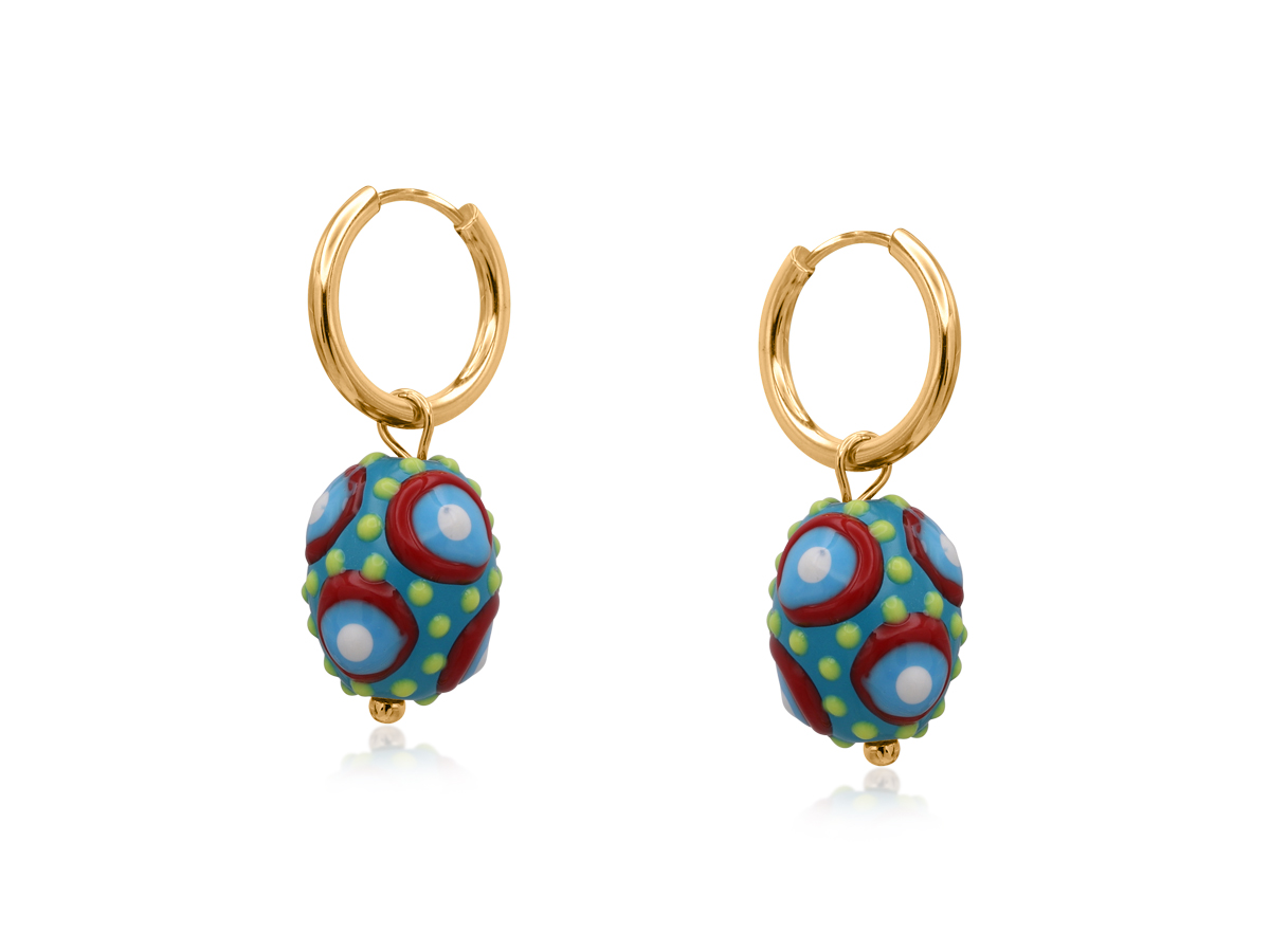 Picture of MIX SANTA FE BALL CHARM EARRINGS