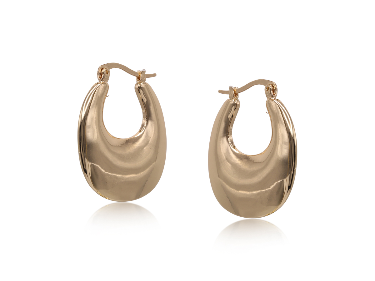 Picture of GOLD FIONA ORGANIC SHAPE EARRINGS