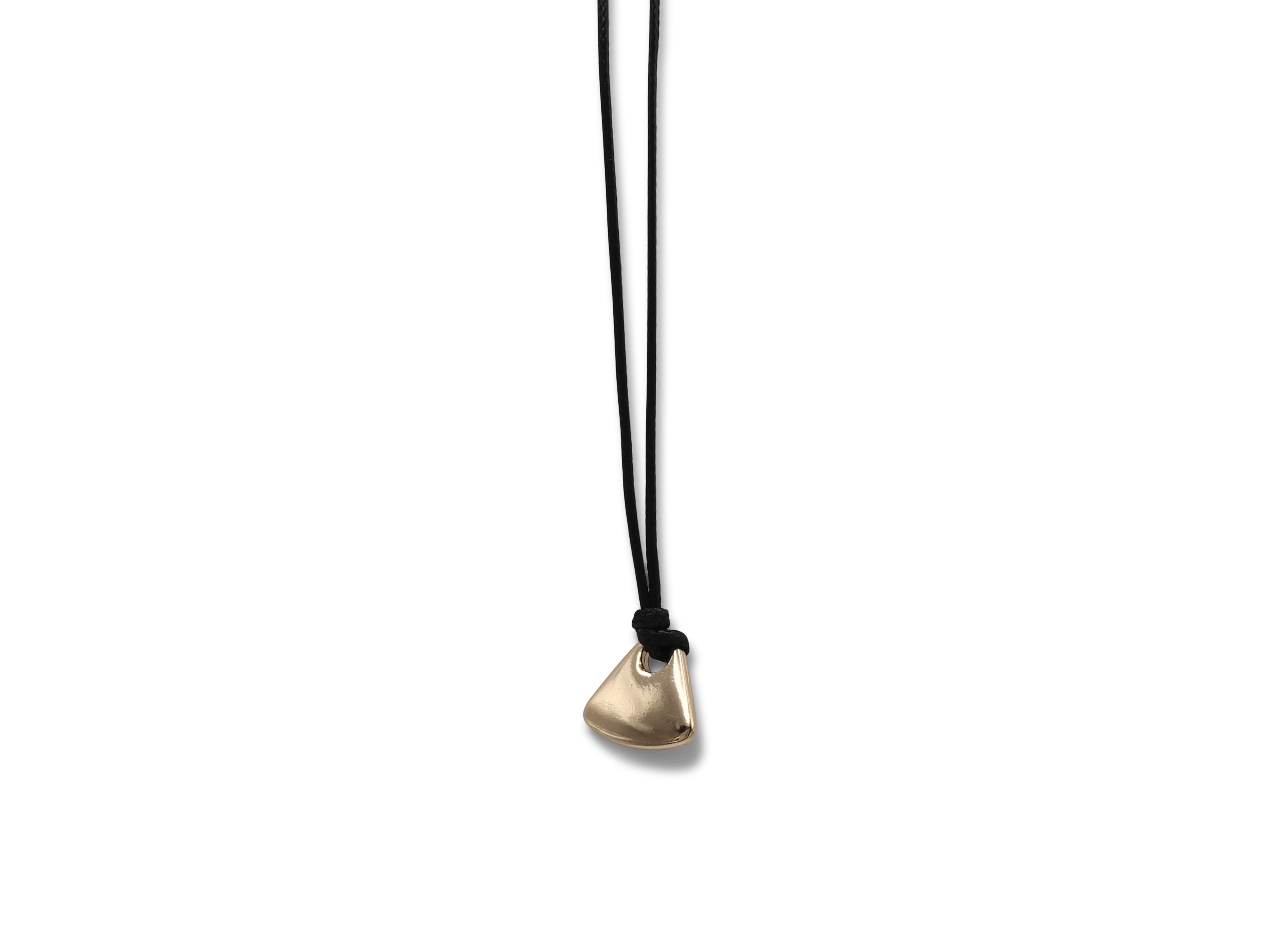 Picture of BLACK GOLD EMILIA ORGANIC SHAPE STRING NECKLACE