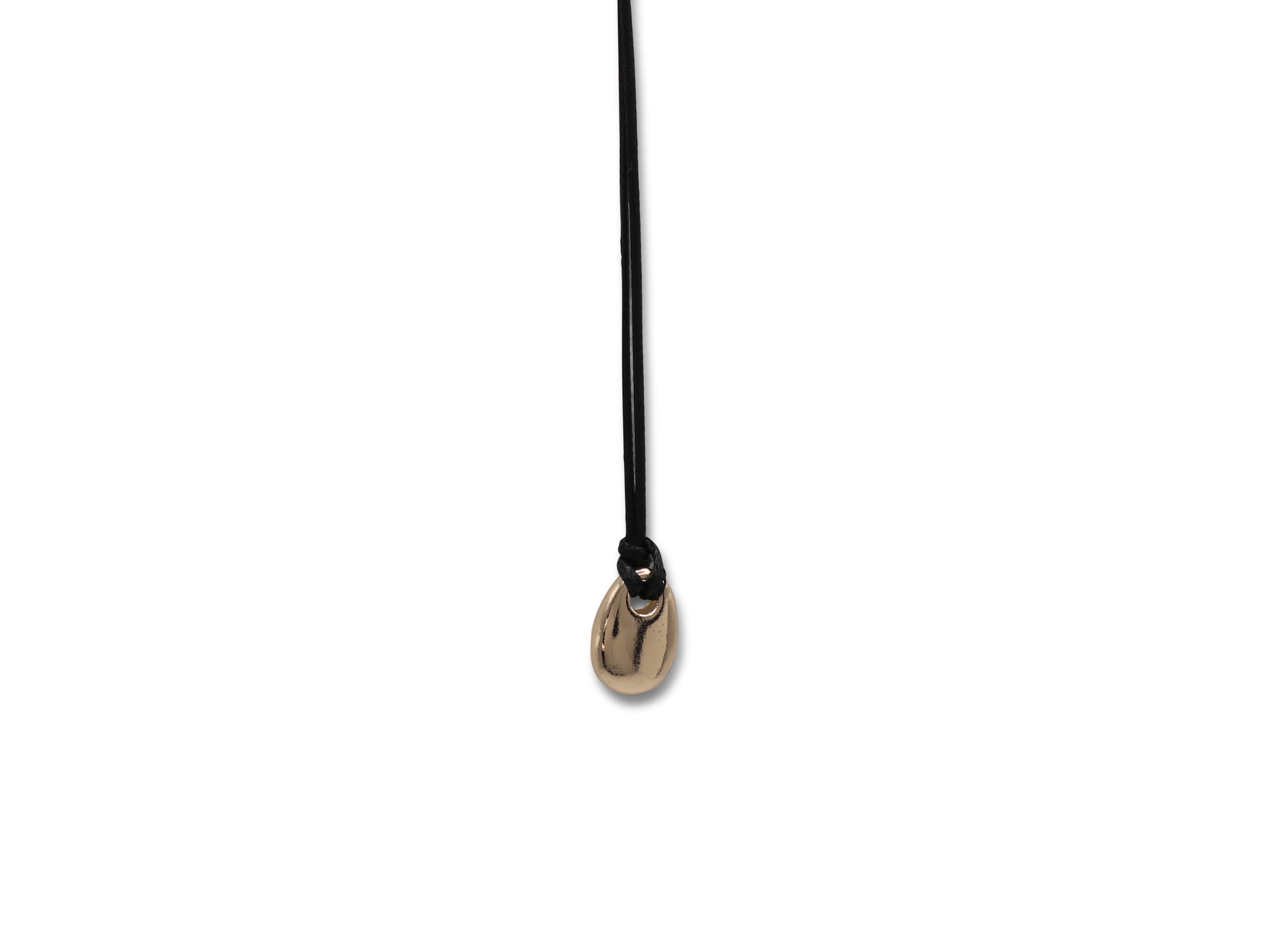 Picture of BLACK GOLD PAOLA ORGANIC SHAPE STRING NECKLACE