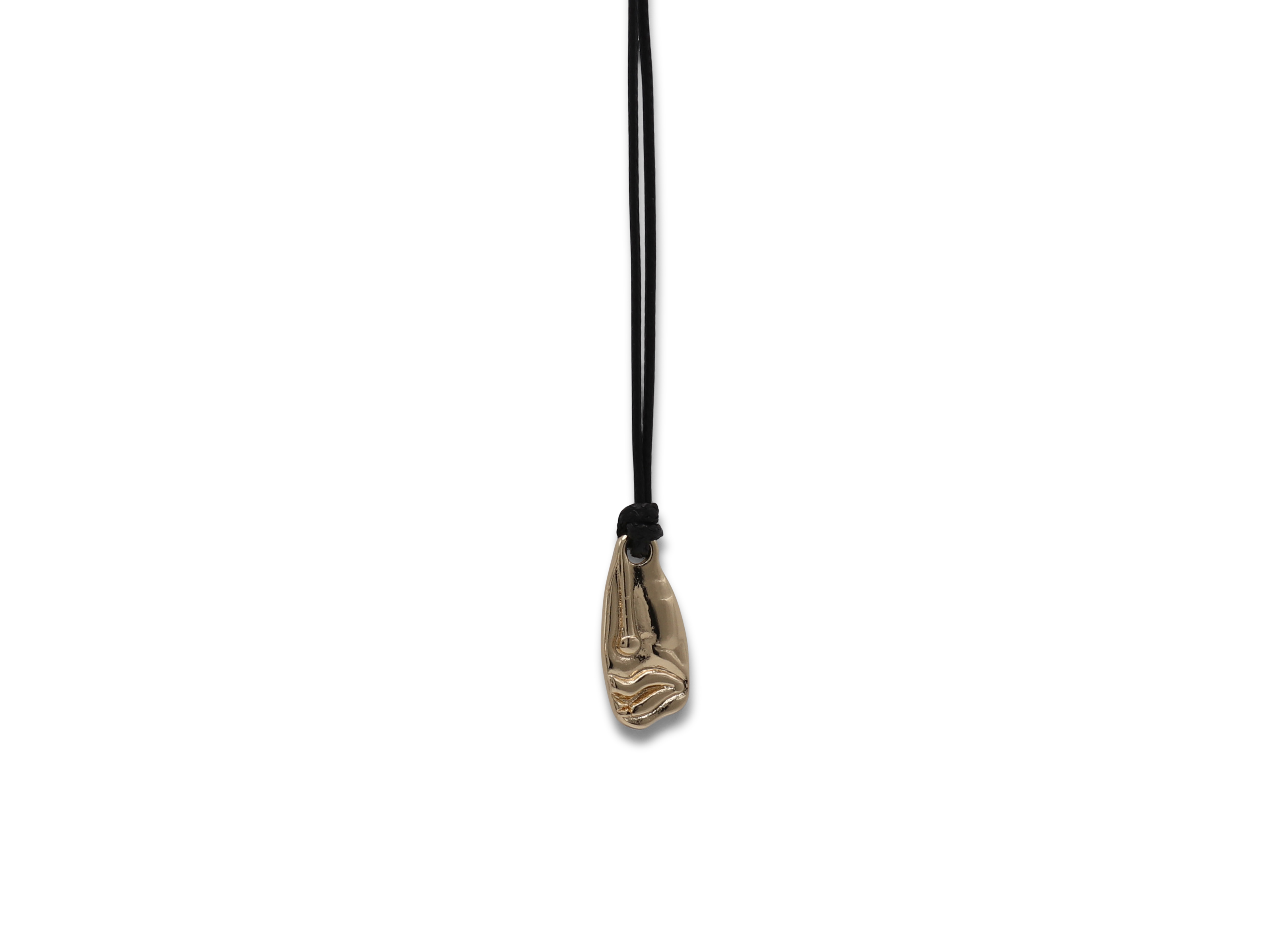 Picture of BLACK GOLD AMELIA FACE STRING NECKLACE