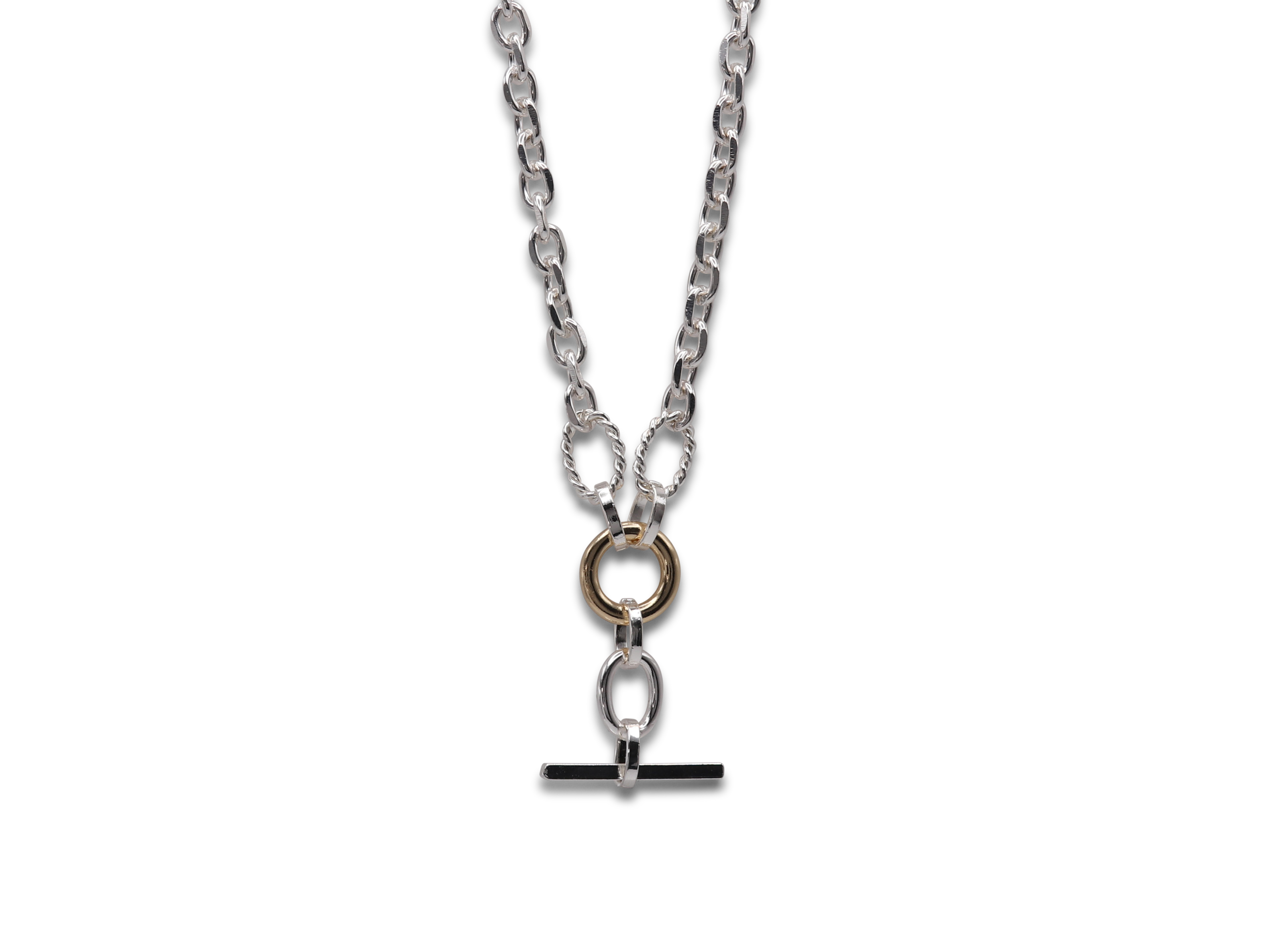 Picture of TWO TONE GOLD SONYA TWO TONE WATCH CHAIN NECKLACE