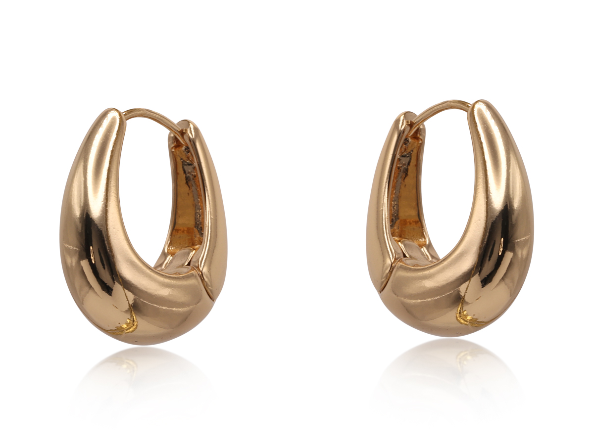 Picture of GOLD FIDELIA ORGANIC SHAPE EARRINGS