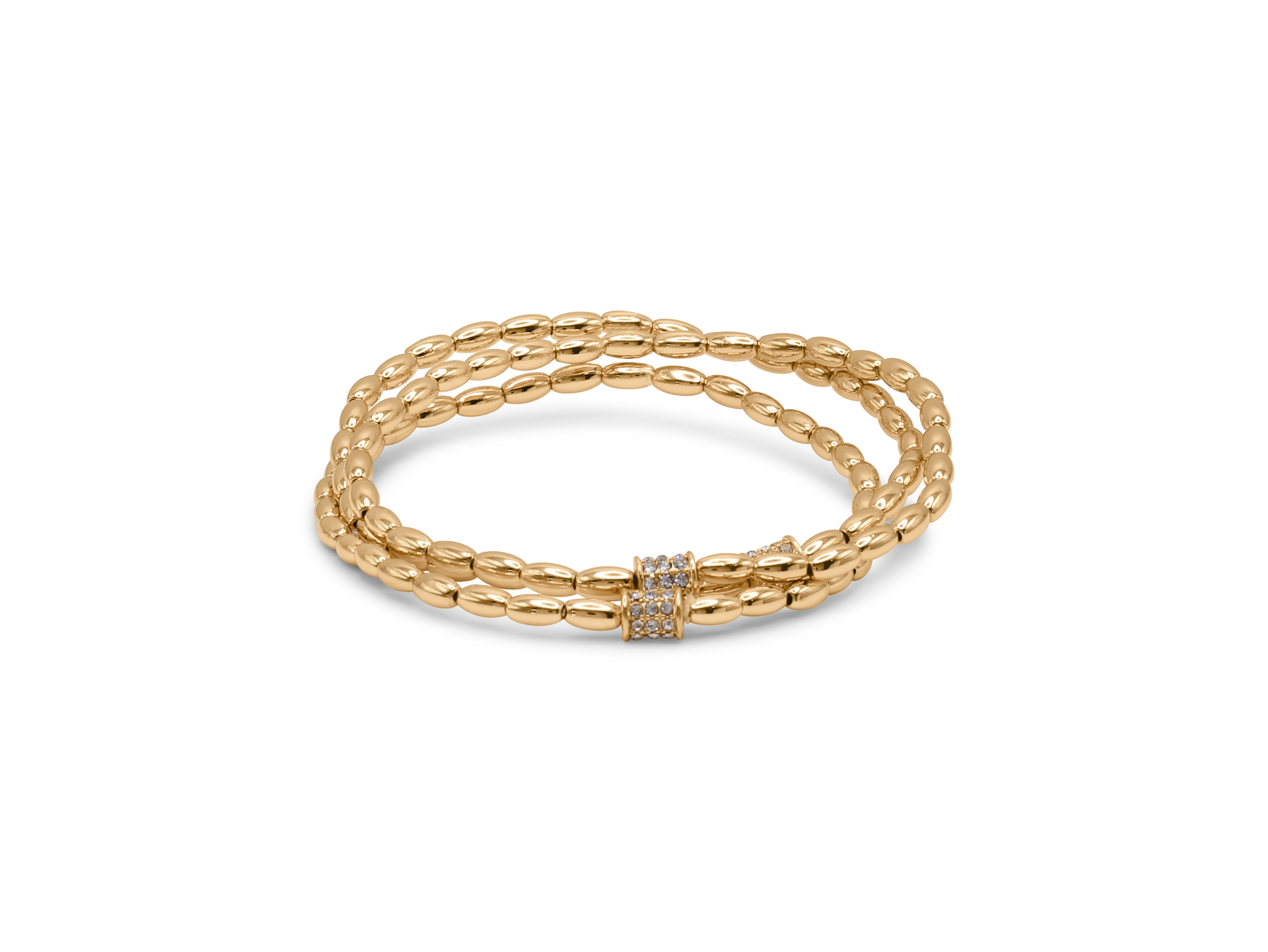 Picture of GOLD PADME ORGANIC BEADED BRACELET