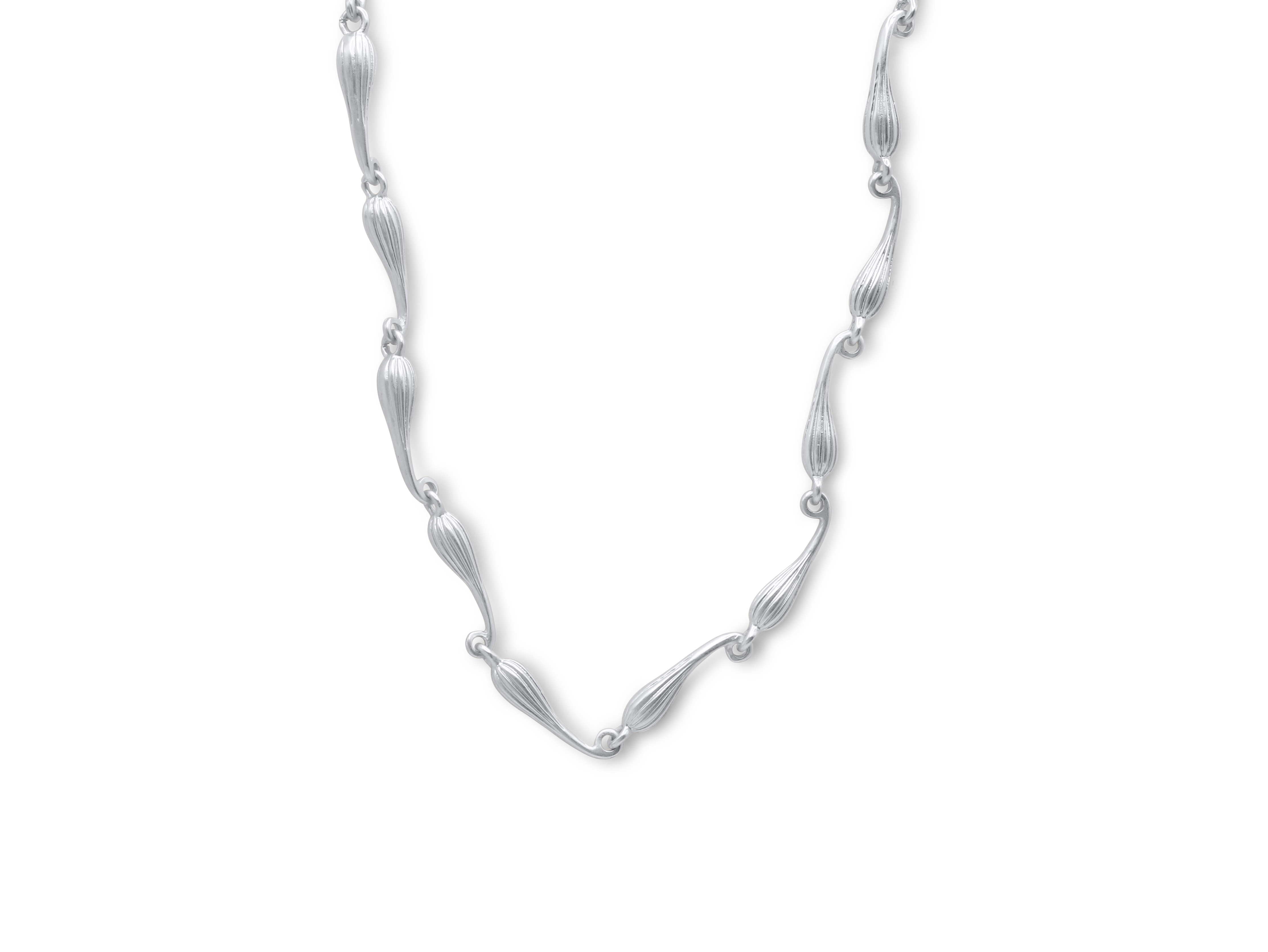 Picture of SILVER PERSEPHONE MATTE COLLAR NECKLACE