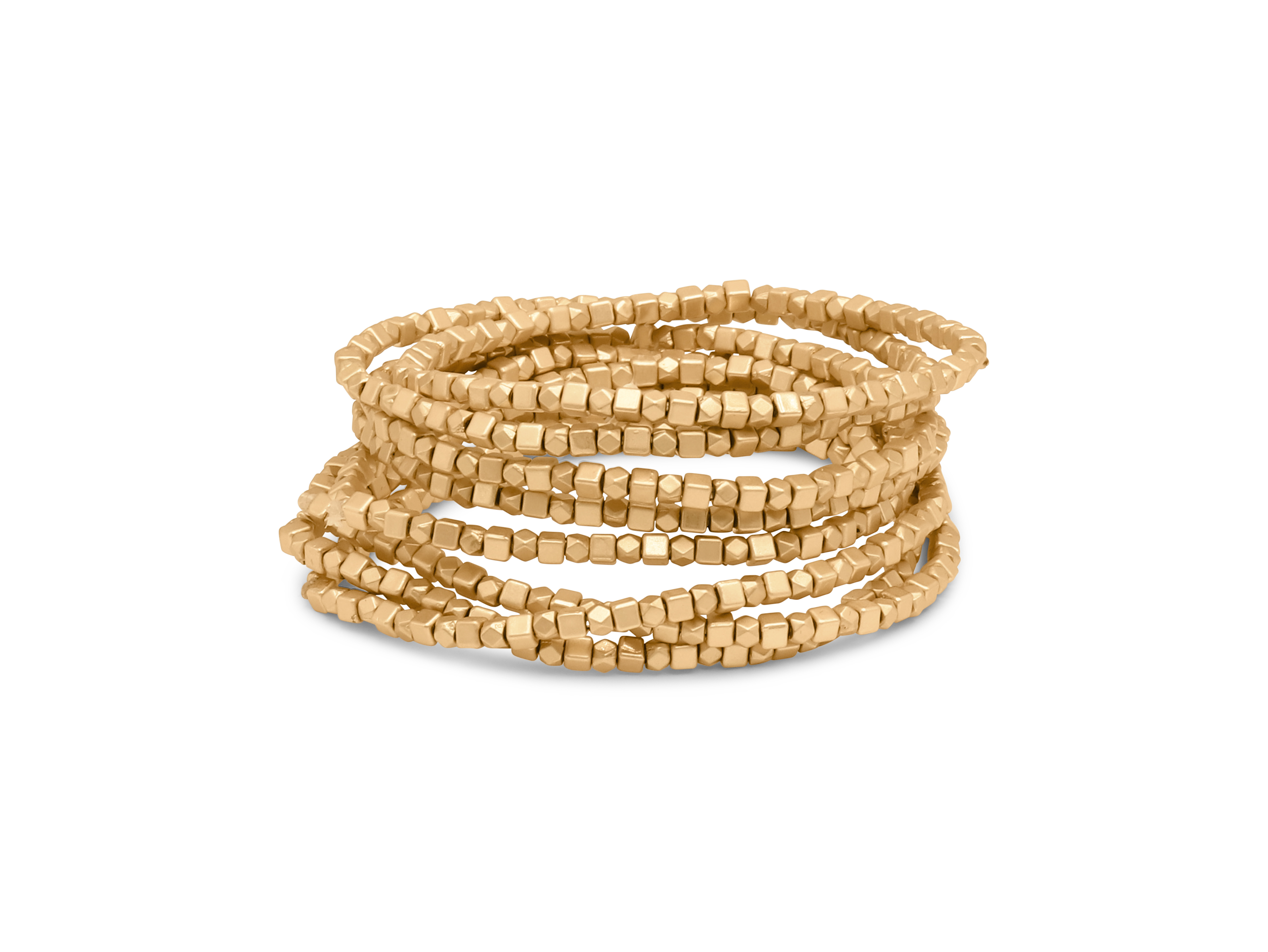 Picture of GOLD CATHERINE MATTE METAL BEADED BRACELET