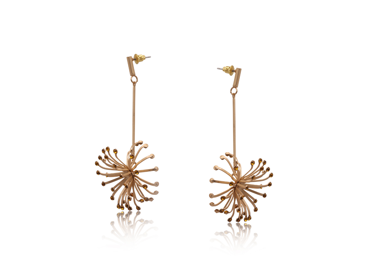 Picture of GOLD GOYA MATTE METAL EARRINGS