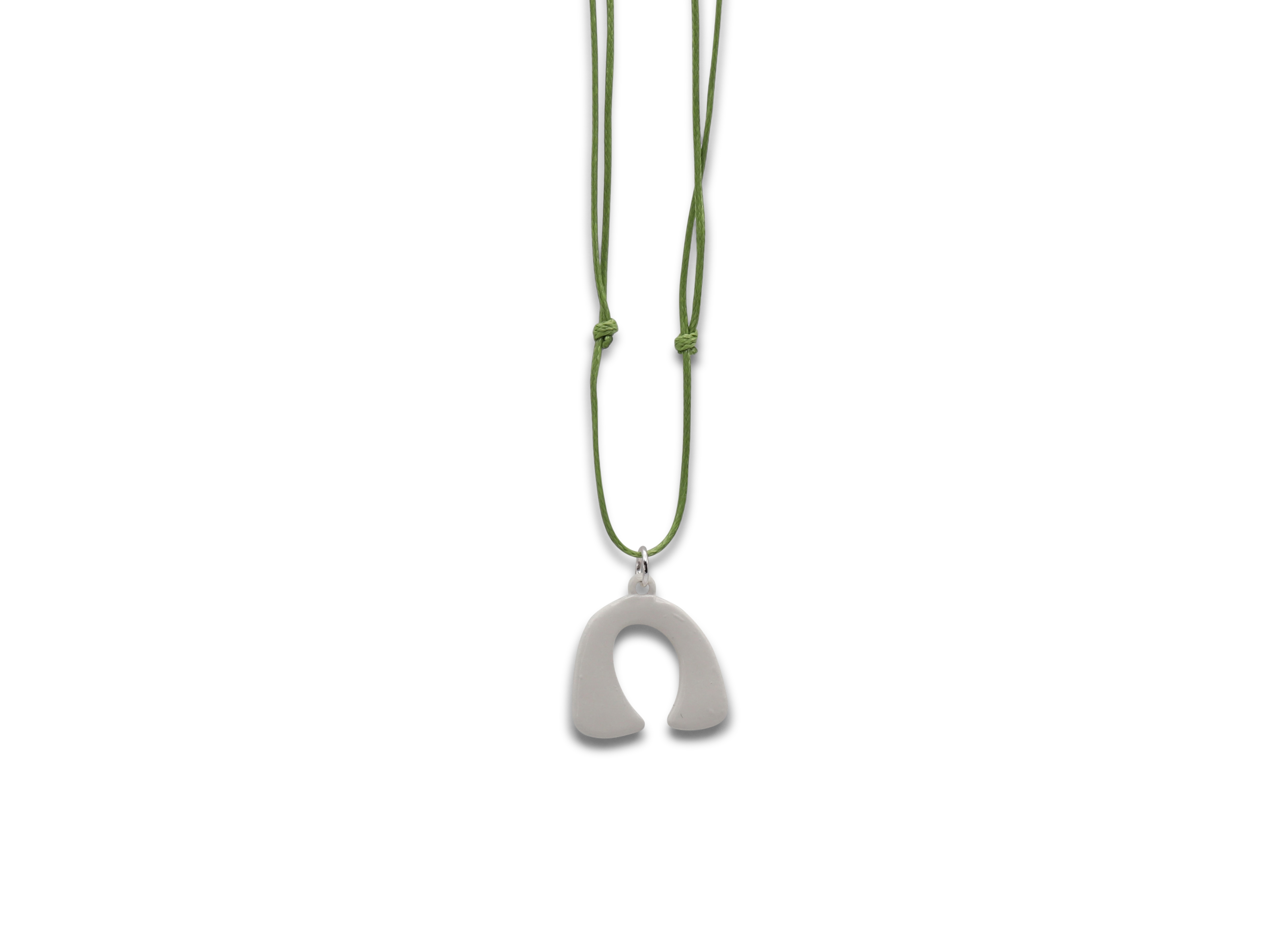 Picture of GREEN OPHELIA ORGANIC STRING PENDANT